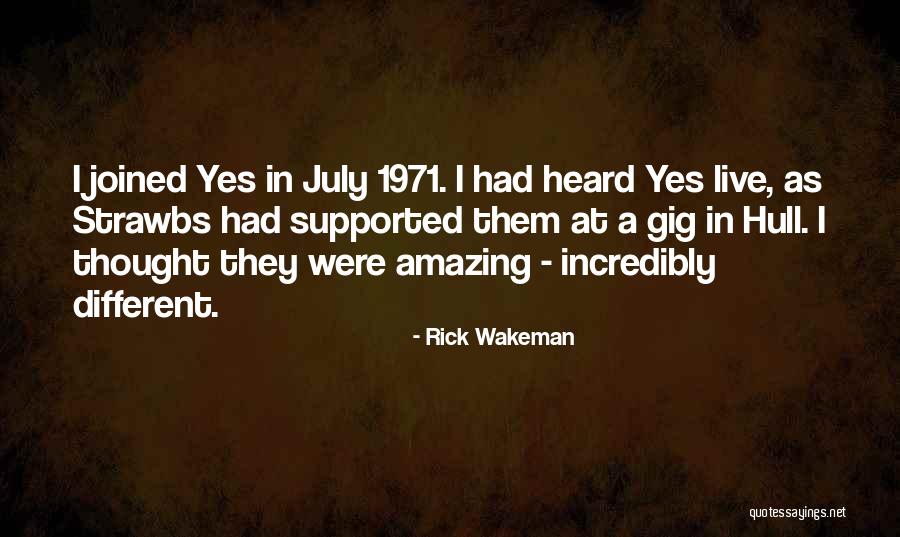 Live Gig Quotes By Rick Wakeman Live Gig Quotes By Rick Wakeman