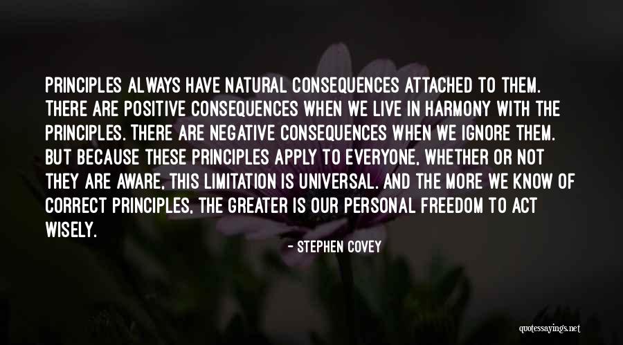 Live In Harmony Quotes By Stephen Covey