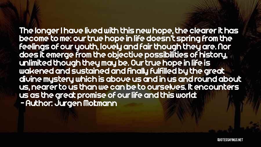 Live In Hope Quotes By Jurgen Moltmann