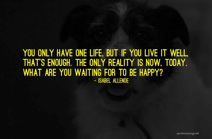 Live It Now Quotes By Isabel Allende