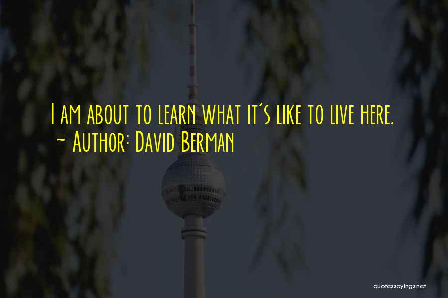 Live Learn And Let Go Quotes By David Berman