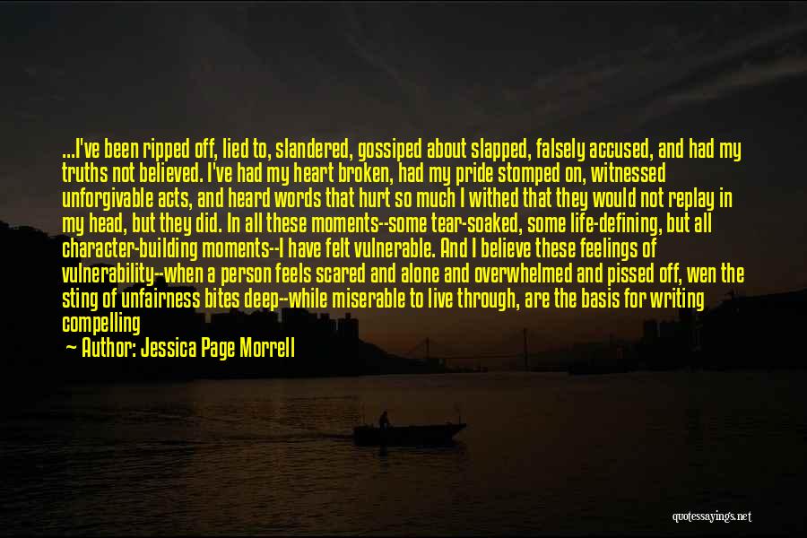 Live Life Alone Quotes By Jessica Page Morrell