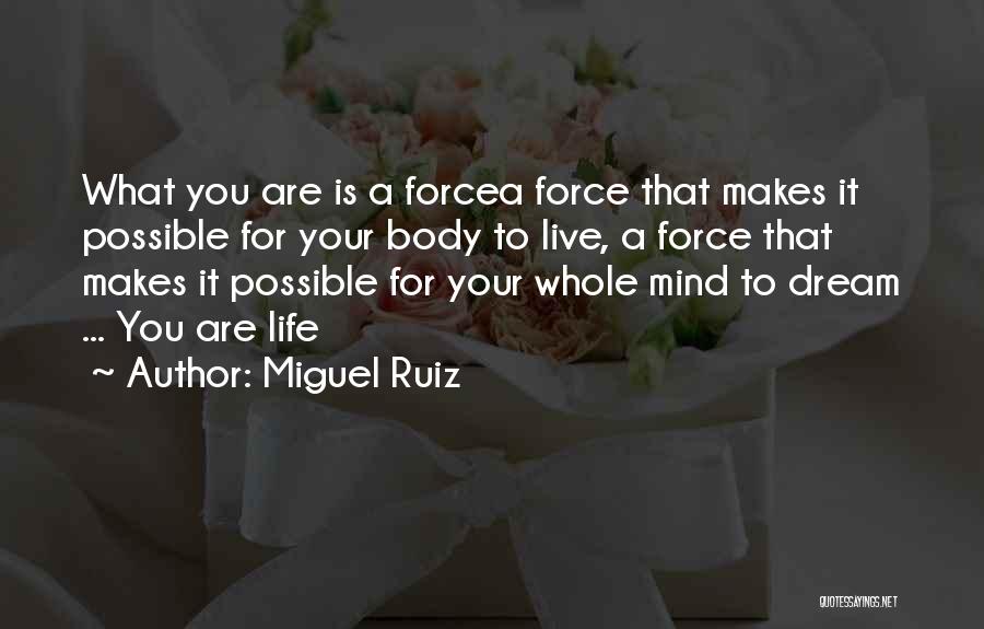Live Life Dream Quotes By Miguel Ruiz