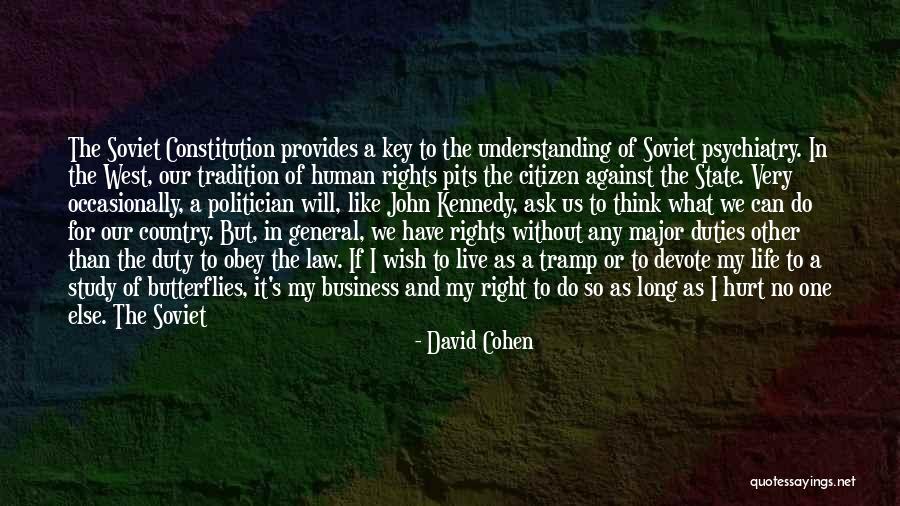 Live Life For Others Quotes By David Cohen