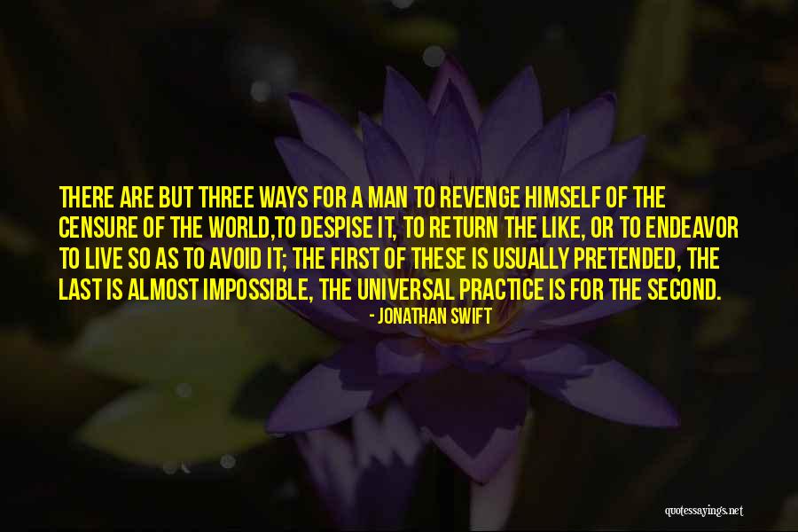 Live Like A Man Quotes By Jonathan Swift