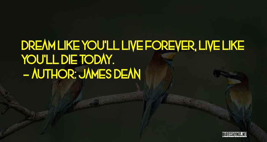 Live Like Today Quotes By James Dean