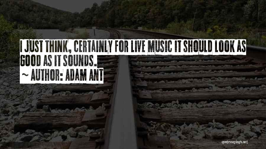 Live Music Quotes By Adam Ant