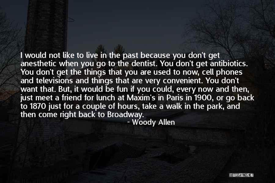 Live Right Now Quotes By Woody Allen