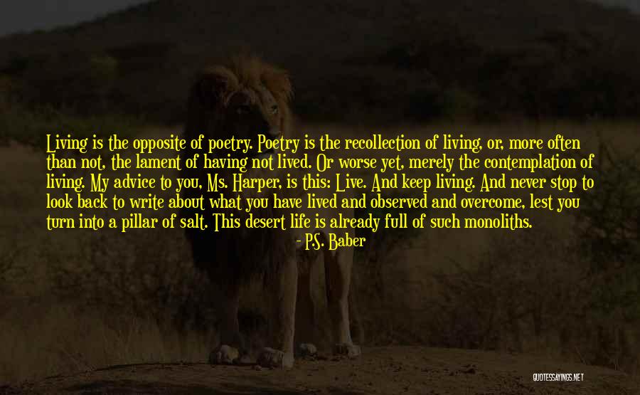 Live S P Quotes By P.S. Baber Live S P Quotes By P.S. Baber
