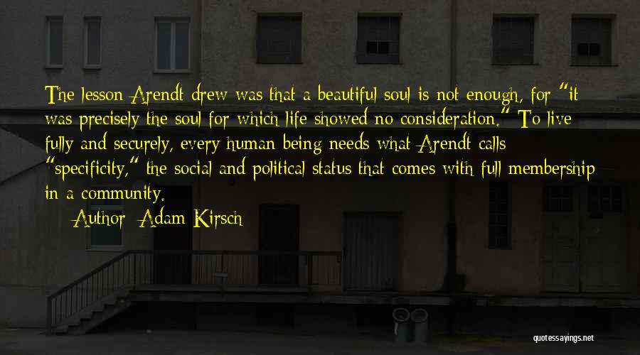 Live Status Quotes By Adam Kirsch