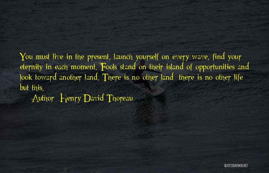 Live The Present Moment Quotes By Henry David Thoreau