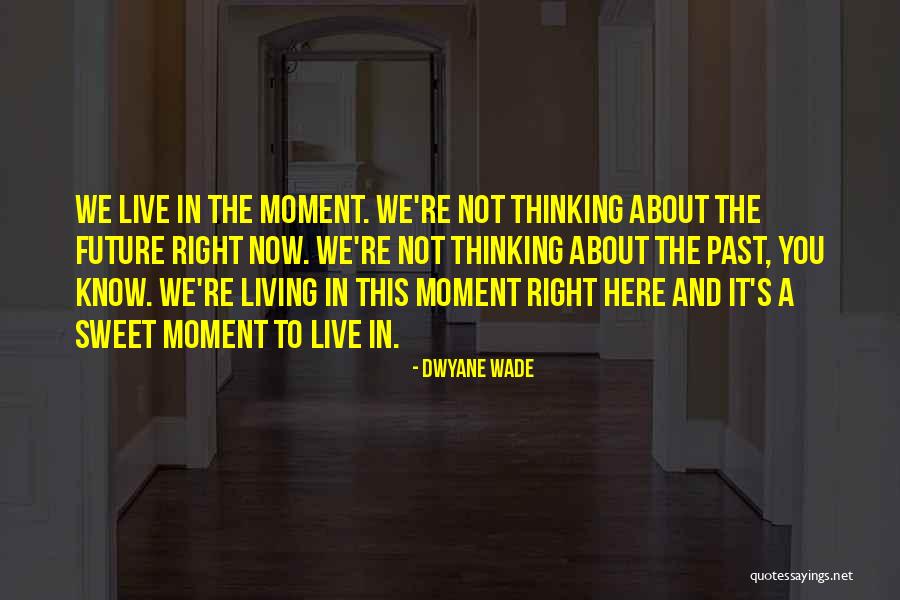 Live This Moment Quotes By Dwyane Wade