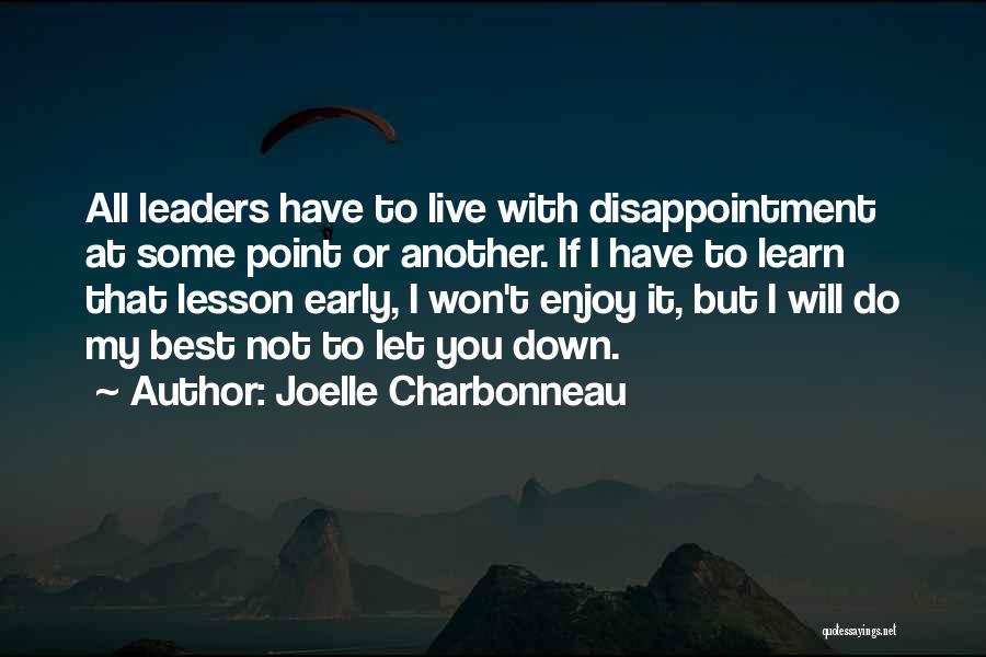 Live To Learn Quotes By Joelle Charbonneau