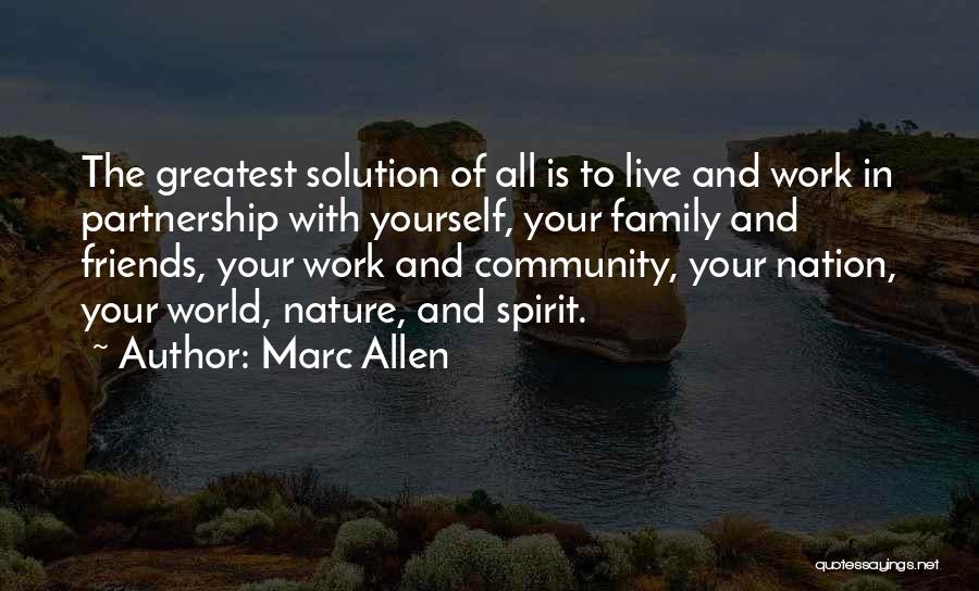 Live To Work Quotes By Marc Allen