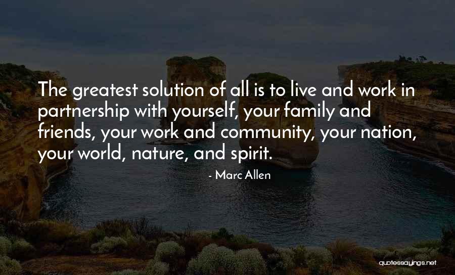 Live To Work Quotes By Marc Allen