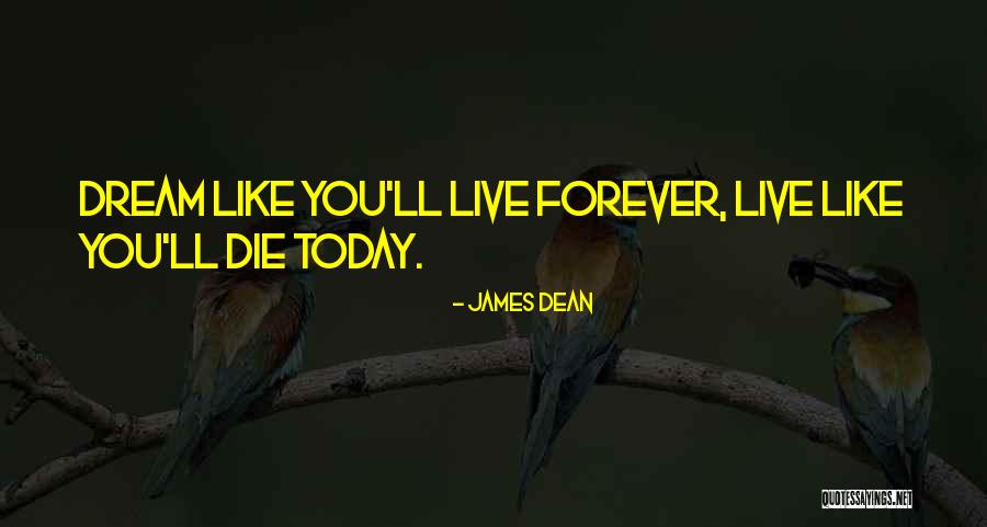 Live Today Love Quotes By James Dean