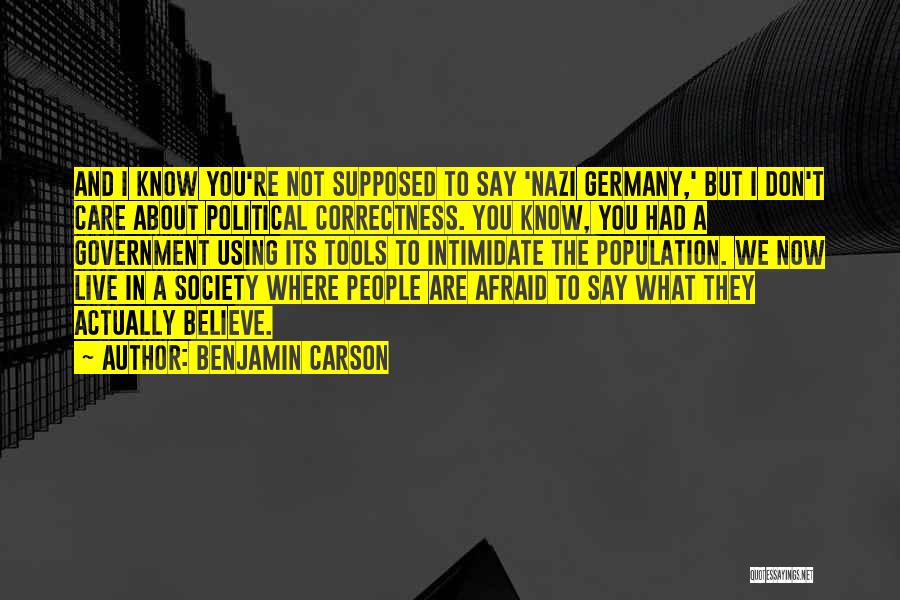 Live What You Believe Quotes By Benjamin Carson