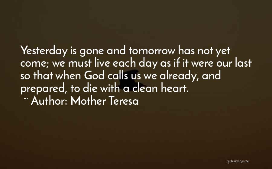 Live With Faith Quotes By Mother Teresa