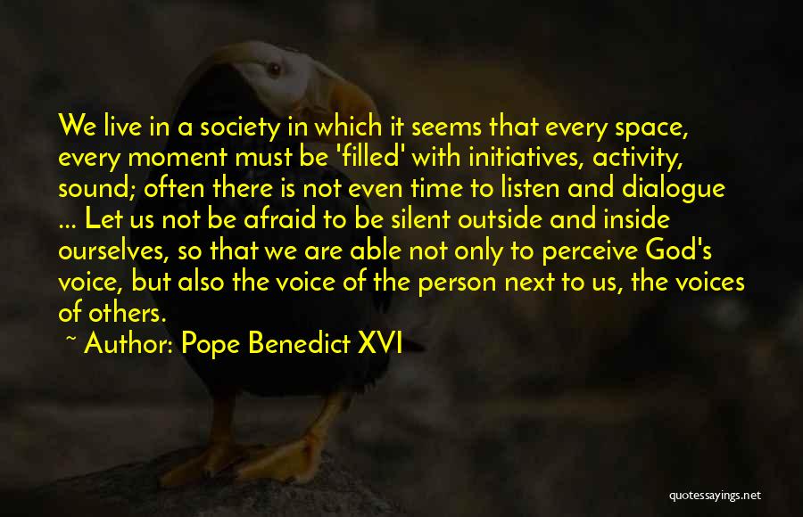 Live With Faith Quotes By Pope Benedict XVI