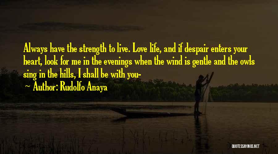 Live With Love In Your Heart Quotes By Rudolfo Anaya