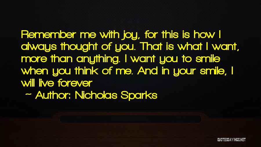 Live With You Forever Quotes By Nicholas Sparks