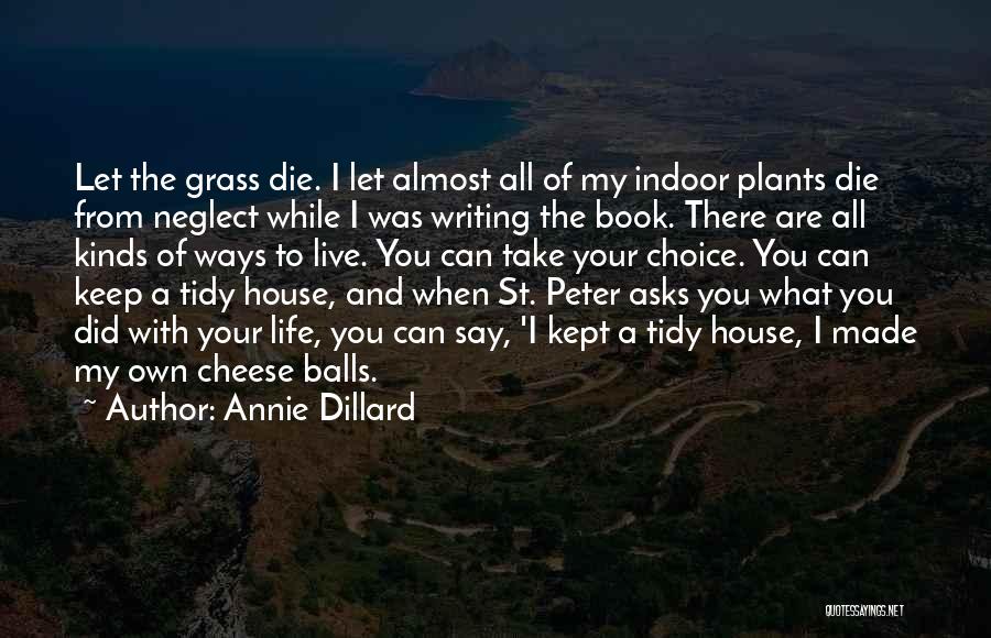 Live With Your Choice Quotes By Annie Dillard