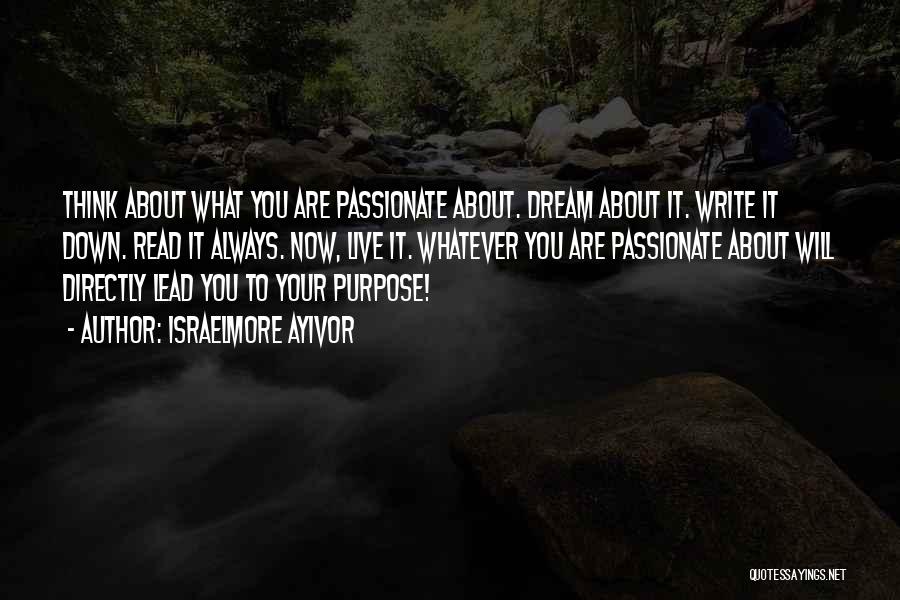 Live Your Dream Quotes By Israelmore Ayivor