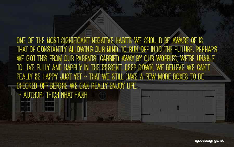 Live Your Life Happily Quotes By Thich Nhat Hanh