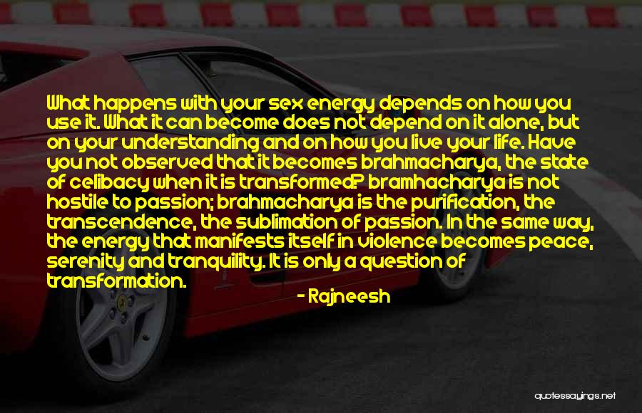 Live Your Life With Passion Quotes By Rajneesh