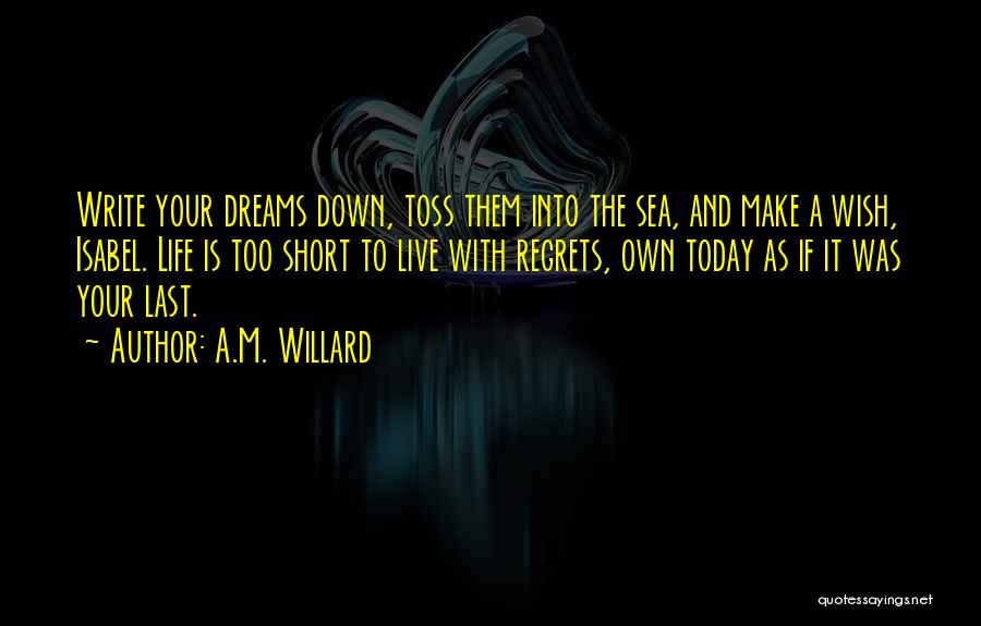 Live Your Own Dreams Quotes By A.M. Willard