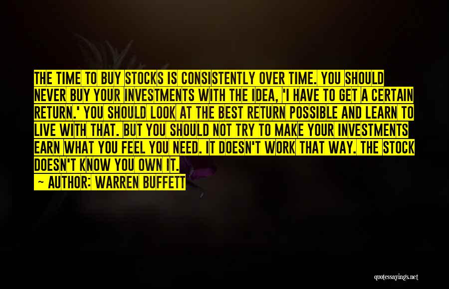 Live Your Own Way Quotes By Warren Buffett
