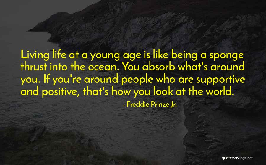 Living A Positive Life Quotes By Freddie Prinze Jr.