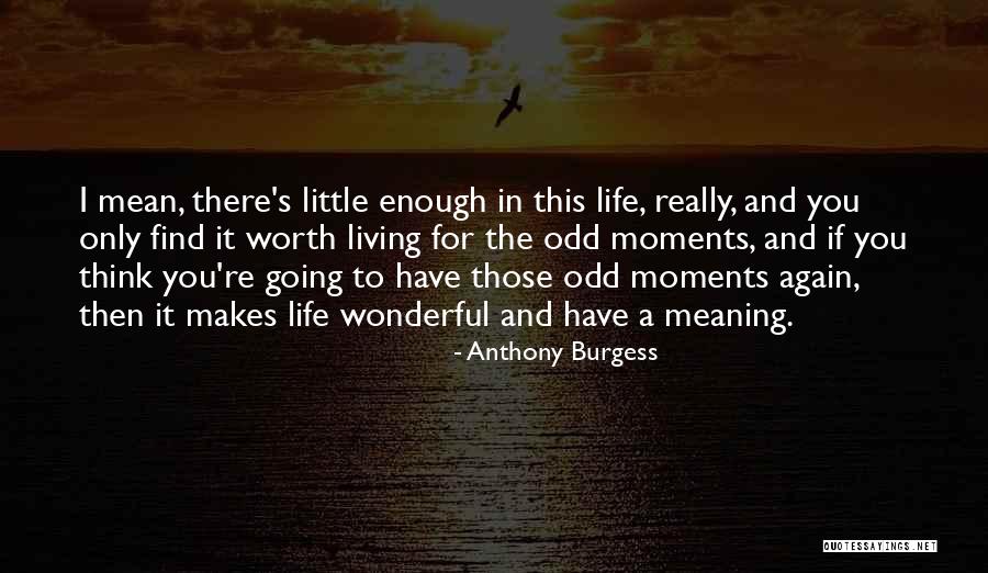 Living A Wonderful Life Quotes By Anthony Burgess