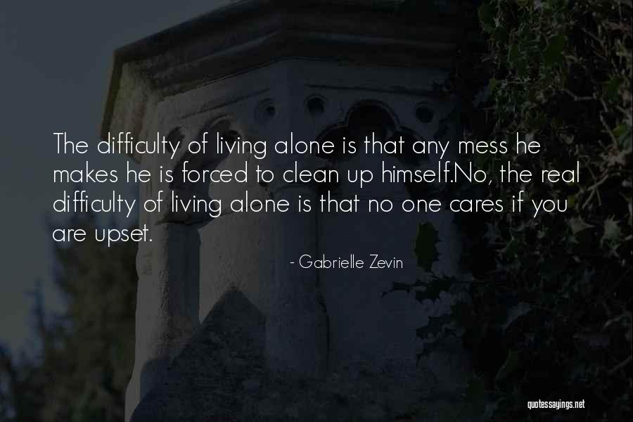 Living Alone Without You Quotes By Gabrielle Zevin