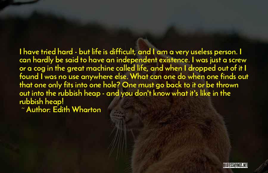 Living An Independent Life Quotes By Edith Wharton