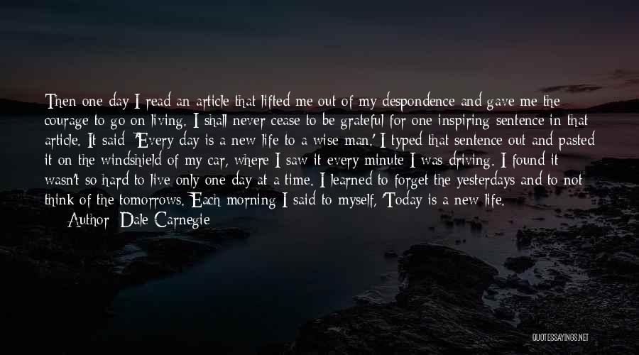 Living An Inspiring Life Quotes By Dale Carnegie