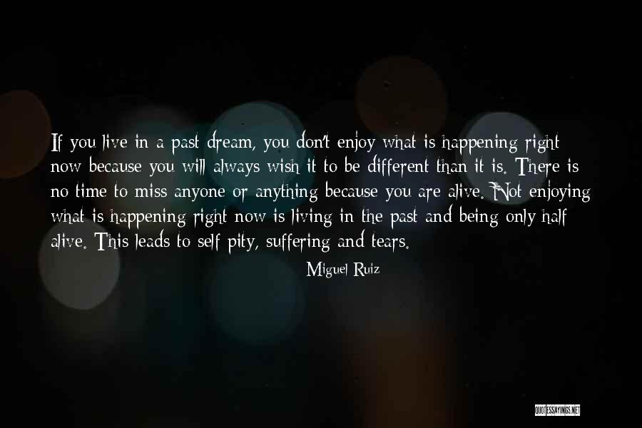 Living And Being Alive Quotes By Miguel Ruiz