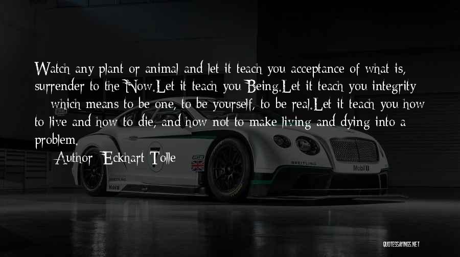 Living And Dying Quotes By Eckhart Tolle