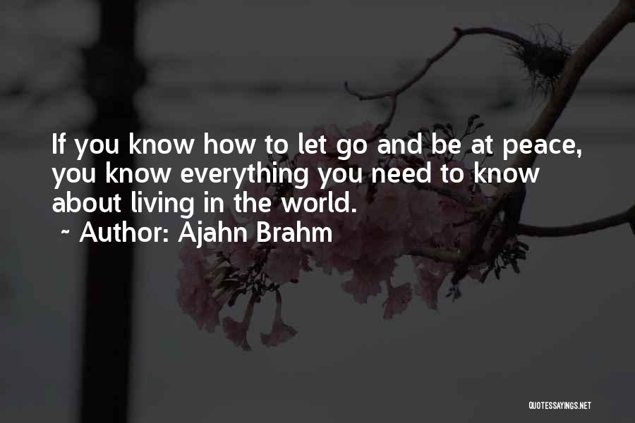 Living And Letting Go Quotes By Ajahn Brahm