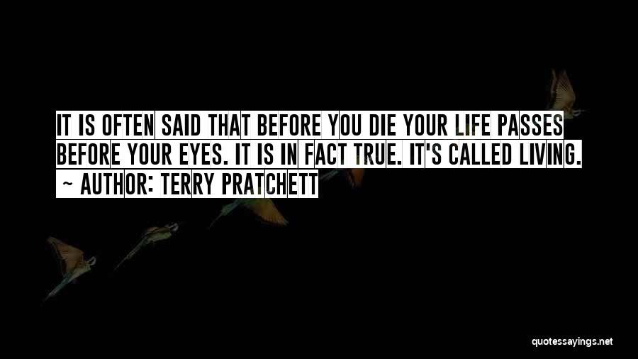 Living Before You Die Quotes By Terry Pratchett