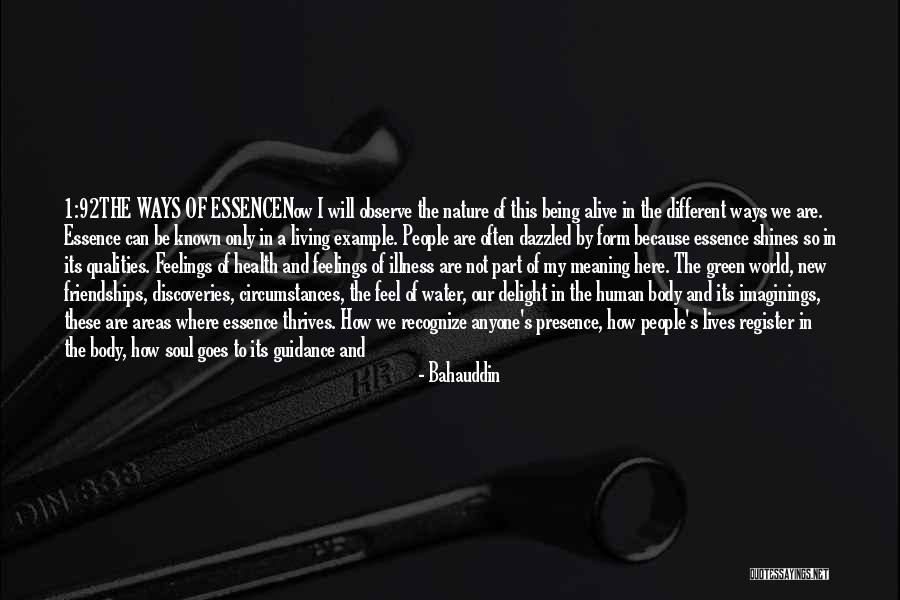 Living By Example Quotes By Bahauddin Living By Example Quotes By Bahauddin