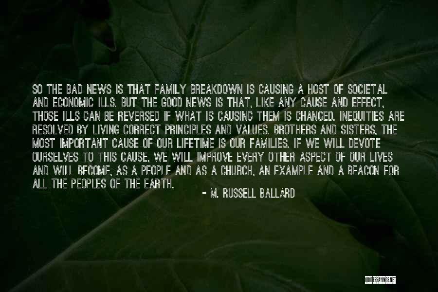 Living By Example Quotes By M. Russell Ballard Living By Example Quotes By M. Russell Ballard