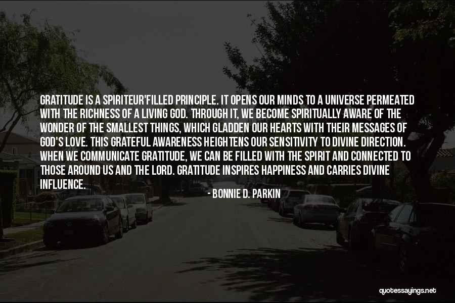 Living Gratitude Quotes By Bonnie D. Parkin Living Gratitude Quotes By Bonnie D. Parkin