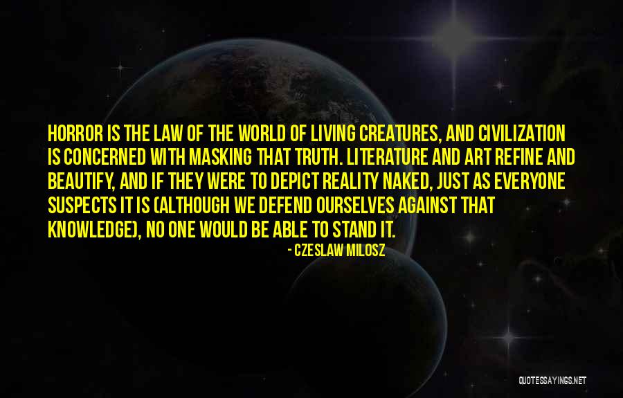 Living Horror Quotes By Czeslaw Milosz Living Horror Quotes By Czeslaw Milosz
