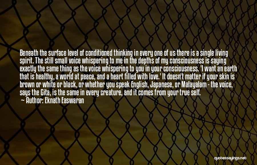 Living In A Black And White World Quotes By Eknath Easwaran
