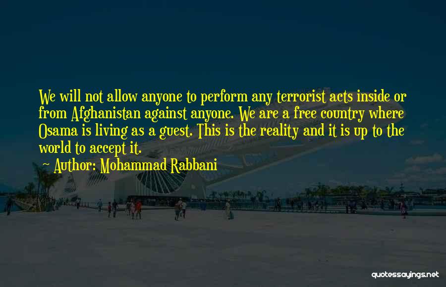 Living In A Free Country Quotes By Mohammad Rabbani