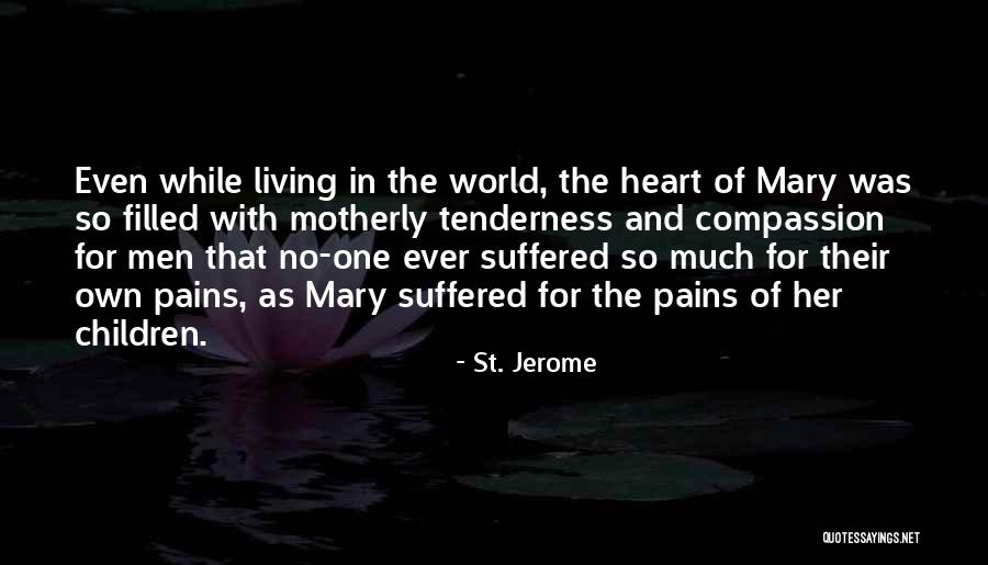 Living In A World Of Pain Quotes By St. Jerome