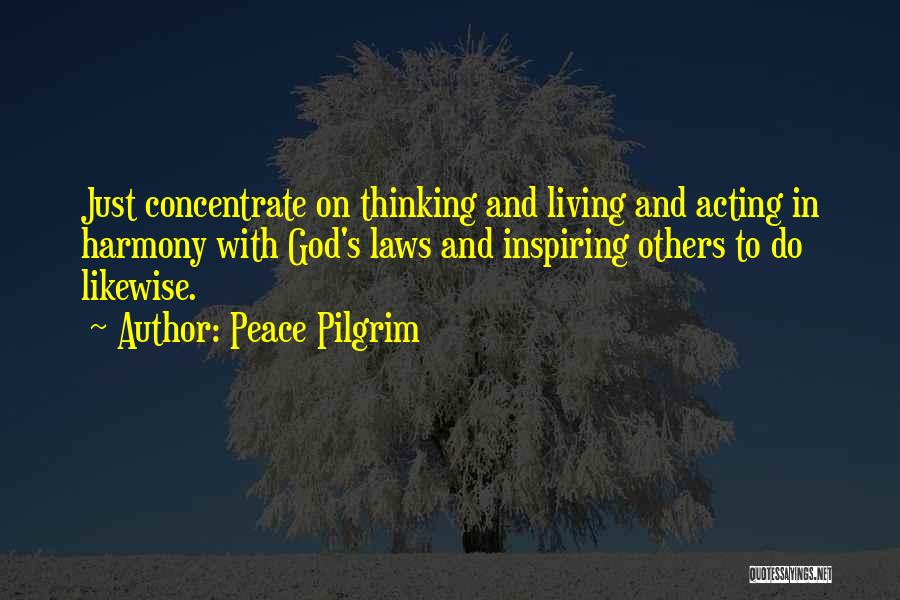 Living In Harmony Quotes By Peace Pilgrim