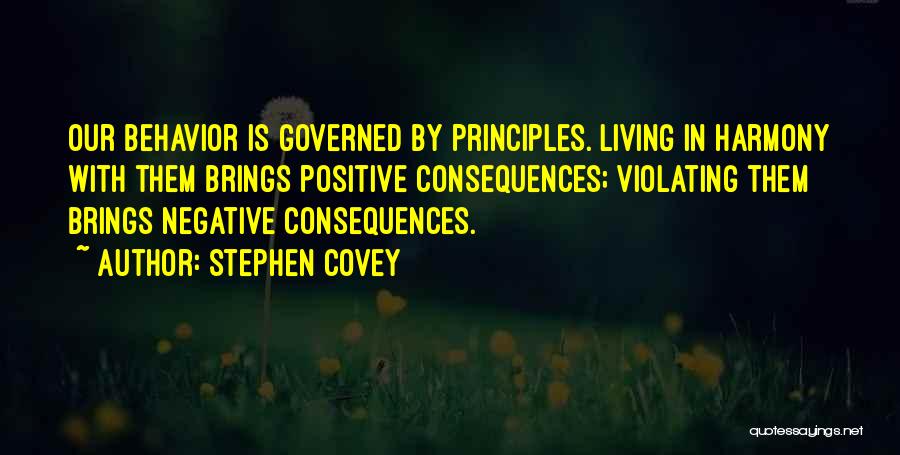 Living In Harmony Quotes By Stephen Covey