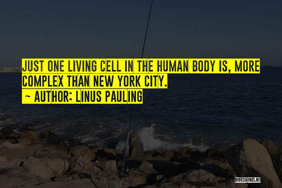 Living In New York City Quotes By Linus Pauling
